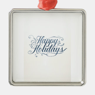 Happy Holidays Merry Christmas Family New Year メタルオーナメント