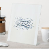 Happy Holidays Merry Christmas Family New Year 台座サイン (インサイチュ)