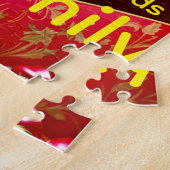 Happy Holidays Merry Christmas Mouse Love Puzzle  ジグソーパズル (側面)