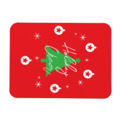 Happy Holidays Merry Christmas New Year マグネット (横)