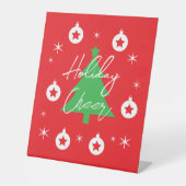 Happy Holidays Merry Christmas New Year 台座サイン (正面)