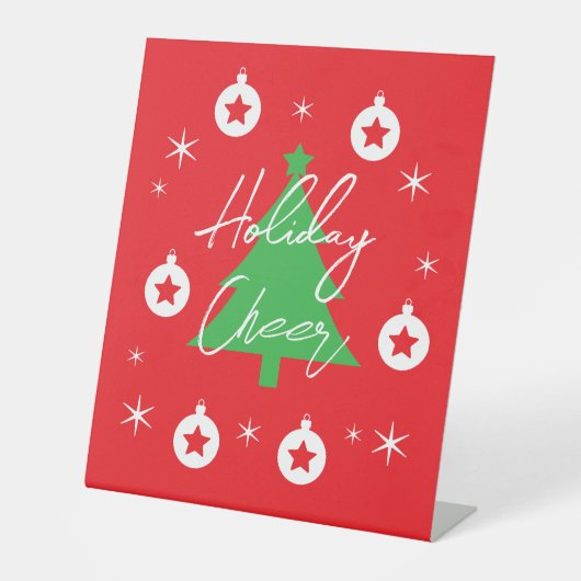 Happy Holidays Merry Christmas New Year 台座サイン (正面)