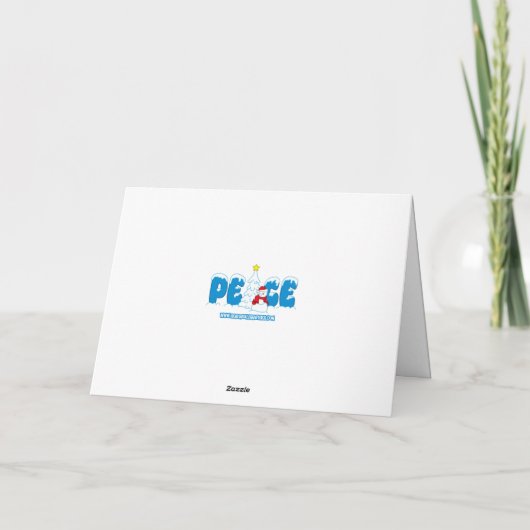 Happy Holidays Merry Christmas Santa Mouse カード (裏面)