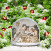 Happy Holidays Modern Script Personalized Photo (クリスマス)