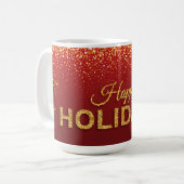 Happy Holidays Mug コーヒーマグカップ (正面左)