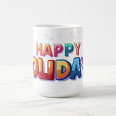 Happy Holidays Mug コーヒーマグカップ (中央)