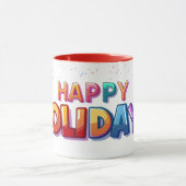 Happy Holidays Mug マグカップ (中央)