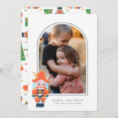 HAPPY HOLIDAYS NUTCRACKERあなたの写真を追加 (正面/裏面)