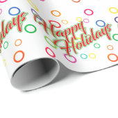 Happy Holidays on Your Color ラッピングペーパー (ロールコーナー)
