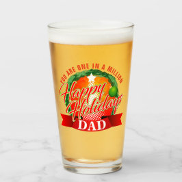 Happy Holidays / One in a Millionパパ(Your Text) タンブラーグラス