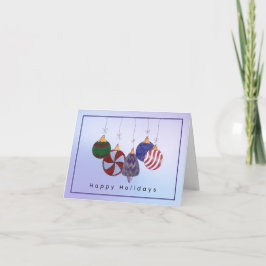 Happy Holidays Ornament card サンキューカード