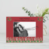 Happy Holidays: Our House to your Houseフォトカード 招待状 (スタンド正面)