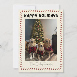 Happy Holidays Photo Card シーズンカード