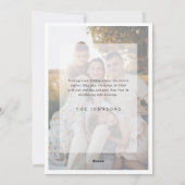 Happy Holidays Photo Collage Christmas シーズンカード (裏面)