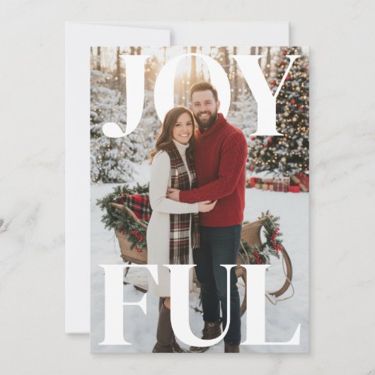 Happy Holidays PhotoPop Card シーズンカード (正面)