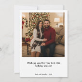 Happy Holidays PhotoPop Card シーズンカード (裏面)