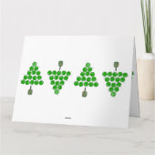 Happy Holidays Pickleball Family Photo Personalize カード (裏面)