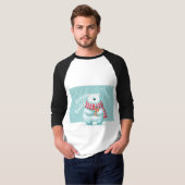 Happy Holidays Polar Bear T-shirt Tシャツ (正面フル)