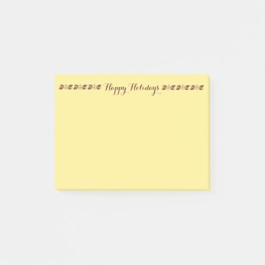 Happy Holidays Post-it® Notes by RoseWrites ポストイット (正面)