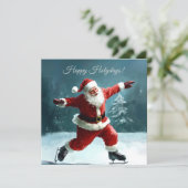 Happy Holidays Santa Claus card. (スタンド正面)