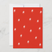 Happy Holidays Simple Red Ribbon Christmas Photo シーズンカード (裏面)