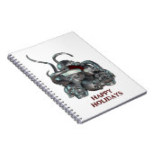 Happy Holidays. Skull pile and tentacles ノートブック (右側)