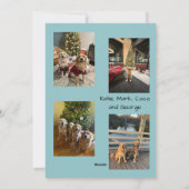 Happy Holidays Snowflake Photo Card シーズンカード (裏面)