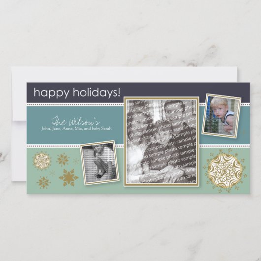 Happy Holidays Snowflake Sweet 3-Photo :: 05 シーズンカード (正面)