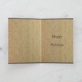 Happy holidays Vase with twelve Sunflowers シーズンカード (内部)