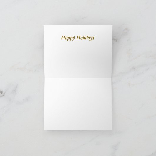 Happy holidays vintage retro シーズンカード (内部)