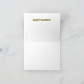 Happy Holidays vintage style シーズンカード (内部)