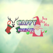 Happy Holidays We Thanks Thank You HoHo ウィンドウサイン (シート3)
