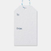 Happy Holidays Winter Goldendoodle Dog Snowman ギフトタグ (裏面)