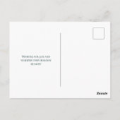 Happy Holidays Winter Village Family Photo ポストカード (裏面)