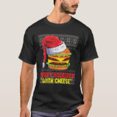 Happy Holidays with Cheese funny Christmas cheeseb Tシャツ (正面)