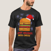 happy holidays with cheese samuel jackson t shirt  tシャツ (正面)