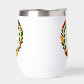 Happy Holidays Wreath Christmas Lights and Holly (左面)