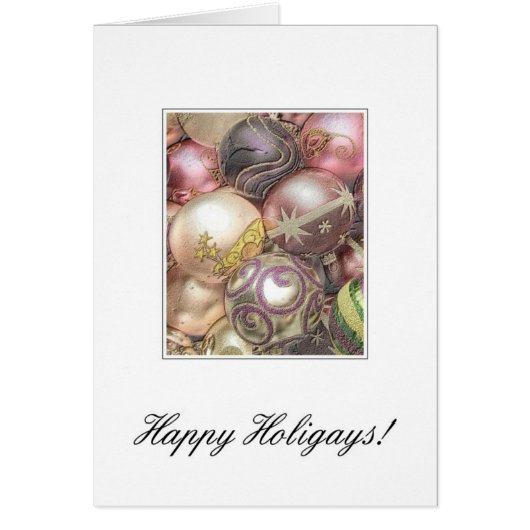 Happy Holigays LGBTクリスマスカード (正面)
