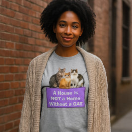 Happy Home / 猫好きペルソナライズドTシャツ トライブレンドTシャツ