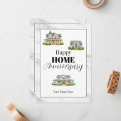 Happy Home Anniversary Card from Realtor - Custom ノートカード (正面/裏面インサイチュ)