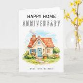 Happy Home Anniversary Colorful Watercolor カード (黄色い花)