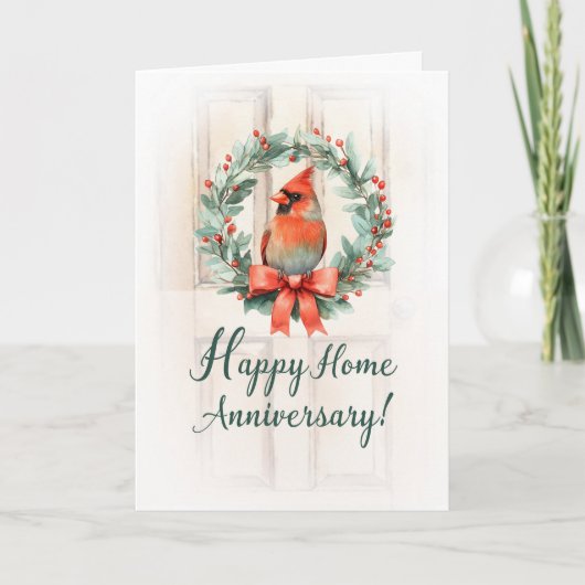 Happy Home Anniversary From Your Realtor カード (正面)