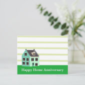 Happy Home Anniversary Realtor ポストカード (スタンド正面)