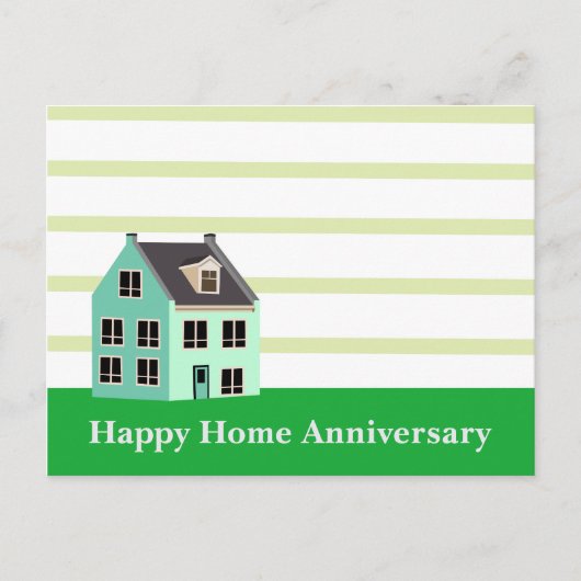 Happy Home Anniversary Realtor ポストカード (正面)