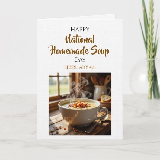 Happy Homemade Soup Day | February 4th カード (正面)