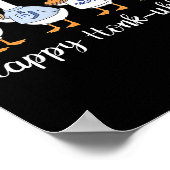 Happy Honk-ukkah Hanukkah Silly Goose Women Men Ki ポスター (角)