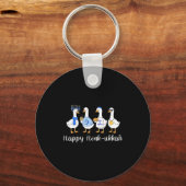 Happy Honkukkah Hanukkah Funny Chanukah Jewish Fes キーホルダー (正面)