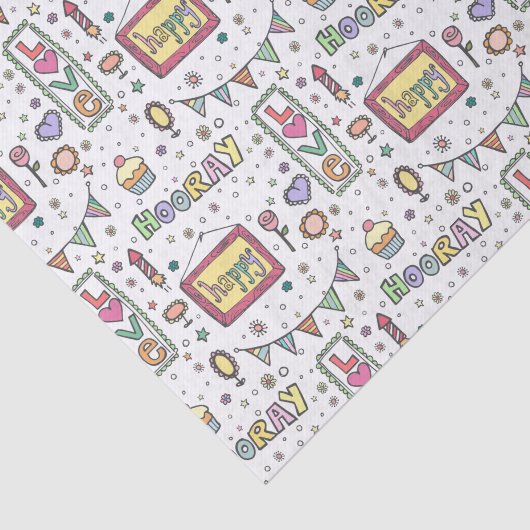 Happy Hooray Party Original Birthday Pattern Gift 薄葉紙 (詳細)