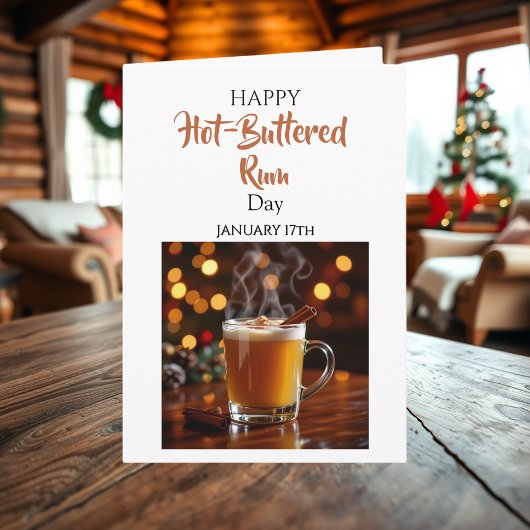 Happy Hot-Buttered Rum Day | January 17th カード