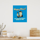 Happy Hour:ビジネス最高の上の意思決定がHapp ポスター (キッチン)